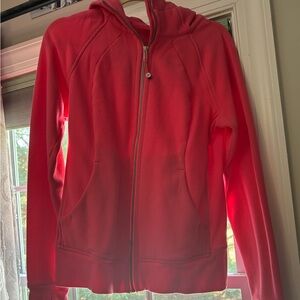 Lululemon Scuba Full Zip Hoodie Jacket size 8 Pink